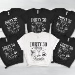 Correspondência Personalizada de 30 aniversário de<br><div class="desc">Prepare-se para celebrar o marco de uma vida com a nossa "Camisa Personalizada de Combinação Tripla com aniversário de 30 anos do Partido Sujo". Projetada para a última festa de aniversário, esta camisa é perfeita para qualquer um que faz 30 anos e tem certeza de fazer uma declaração. Quer você...</div>