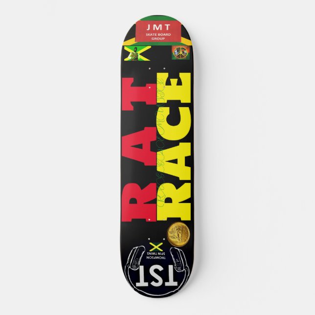 CORRIDA DE RATO JMT JAM 8 1/4" Skateboard Deck (Frente)