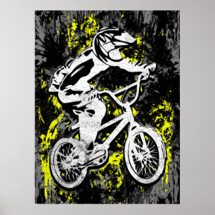 Corrida Vintage Bmx - Bmx Bike - Impressão Bmx Po