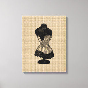 Corset Vintage na canvas