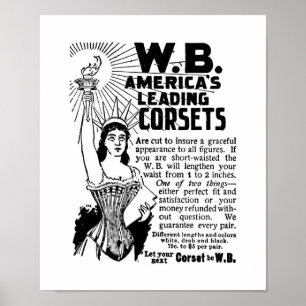 Corsets Poster The Ladies World Janeiro 1896