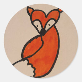 Corta como adesivo de raposa