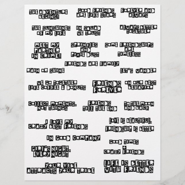 Cortar Palavras Adoram Cotações do Scrapbook de Am (Frente)