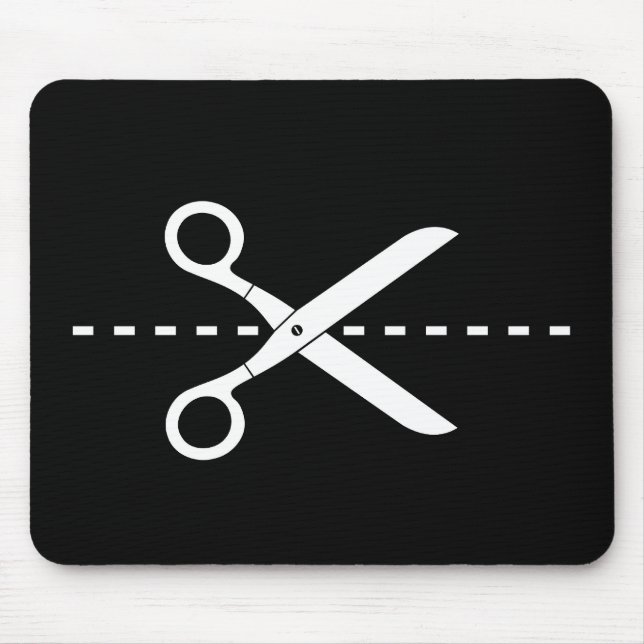 Corte & cole o pictograma Mousepad (Frente)