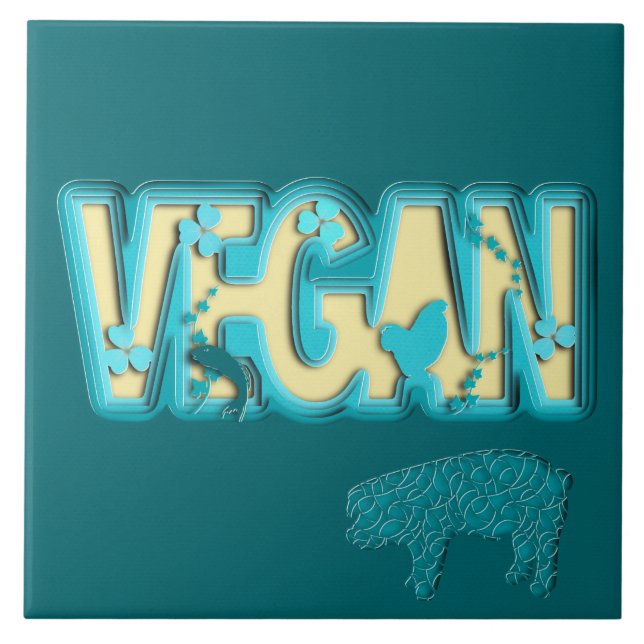 Corte de papel vegetariano (Frente)