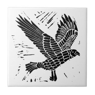 Corte de Raven Lino Voador Negro e Branco