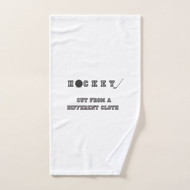 Corte de uma toalha de banho de tecido diferente (Toalha de mão)