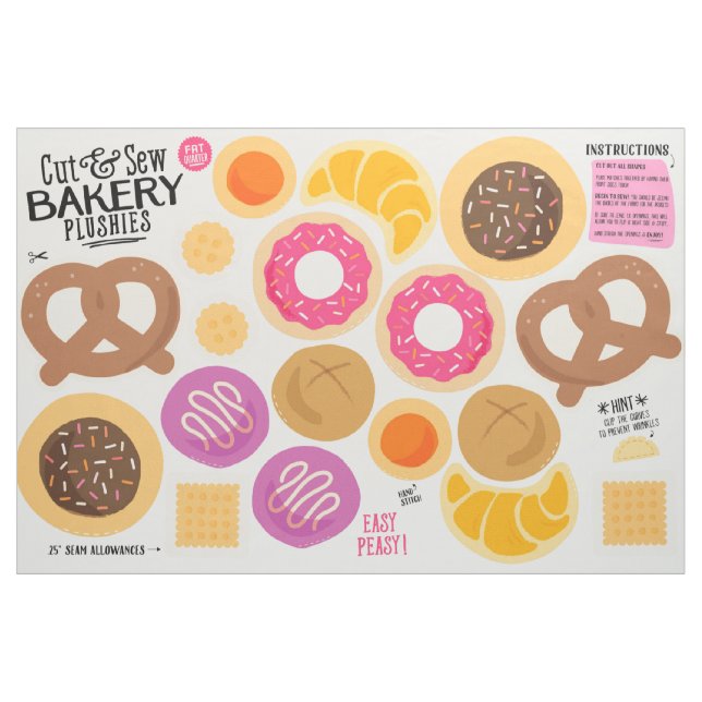 Corte & Sew o tecido da padaria - divertimento DIY (Fat Quarter)
