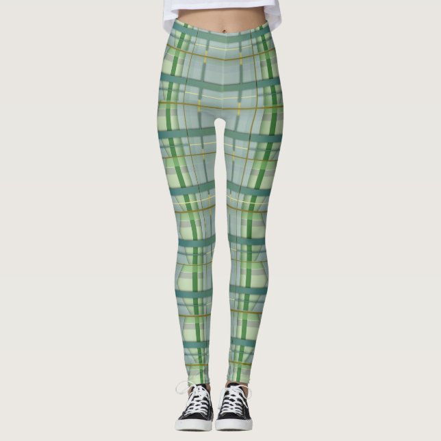 Corte Suave Leggings Revisitadas De Tartan 2 (Frente)