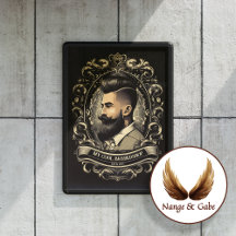 Cortes clássicos: Poster da Barbearia de Vintage