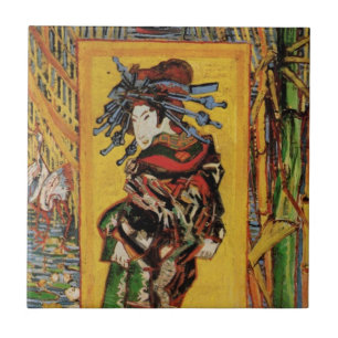 Cortesã Japonesa Oiran por Vincent van Gogh