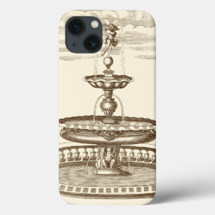 Cortiard Fountain com Cherub Ornamental
