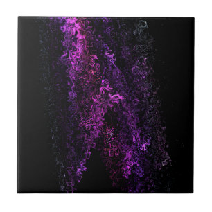 Cortina celestial roxa contemporânea da arte