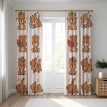 Cortina de Urso Cortado | Sala Adorável de Enferme