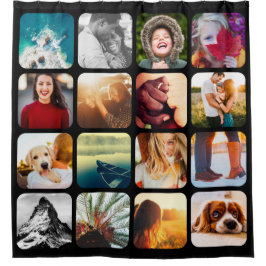 Cortina Para Box 16 Modelo de Foto Cortina de Chá Preto Arredondada