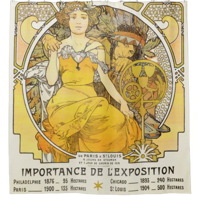 Cortina Para Box 1904 World's Fair By Alphonse Mucha (Frente)