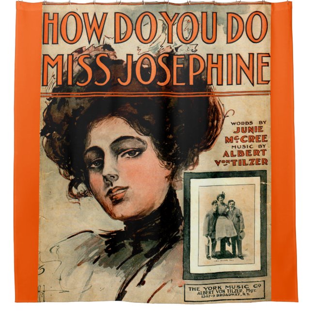 Cortina Para Box 1909 Como Você Faz Música Folha Josephine (Frente)