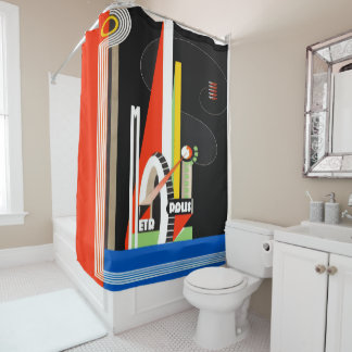 Cortina Para Box 1930's Movie Shower Curtain