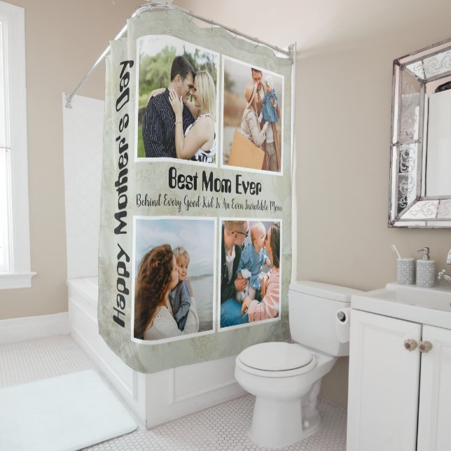 Cortina Para Box 4 Fotocolagem Melhor Mãe Nunca (In Situ)