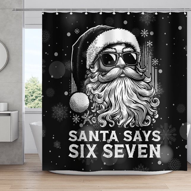 Cortina Para Box 67 Meme Funny Santa Says Six Seven Christmas (Criador carregado)