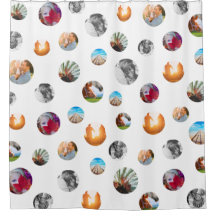 8 bolinhas de fotos, círculos de Modelo, Tela bran