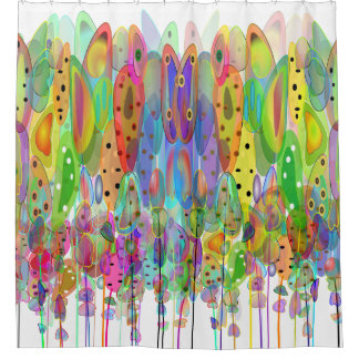 Cortina Para Box A aguarela lunática floresce a arte