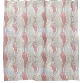 Cortina Para Box A Cinza Vermelha 3D, Metálica Negrito, parece Chá