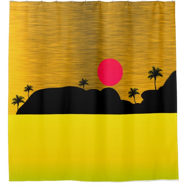 Cortina Para Box A Ilha Tropical (Frente)