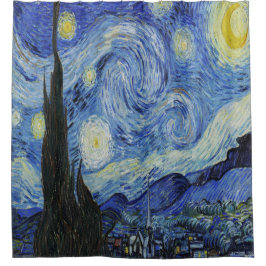 Cortina Para Box A Noite Estrelada de Vincent Van Gogh