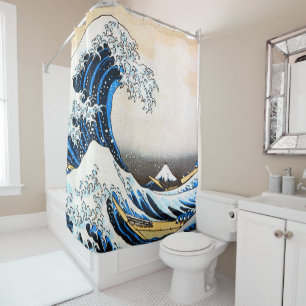 Cortina Para Box A onda de Excelentes de Kanagawa, Hokusai