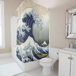 Cortina Para Box A onda do Excelente de Kanagawa Katsushika Hokusai