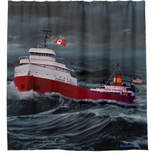 CORTINA PARA BOX A RUPTURA DO EDMUND FITZGERALD (Frente)