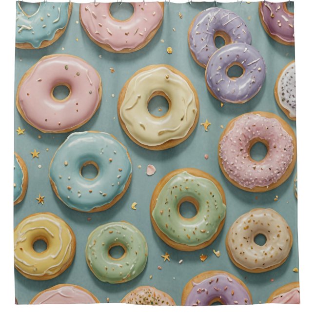 Cortina Para Box A Whimsical Pastel Donut Dream (Frente)