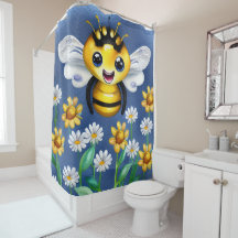 Abelha Adorável em Aquecedor de Jardim Flor