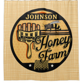 Cortina Para Box Abelhas de mel Fazenda personalizada