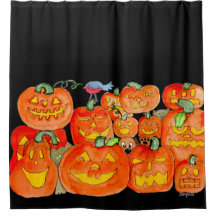 Abóboras de Halloween com Animais