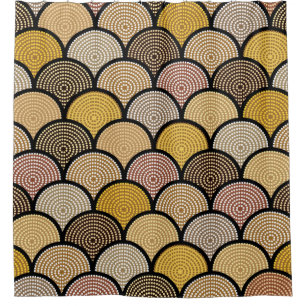 Cortina Para Box aborígene australiano: Colorida Dotted Vintage