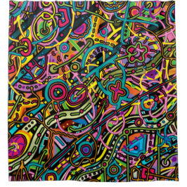 Cortina Para Box Abstração de Toony