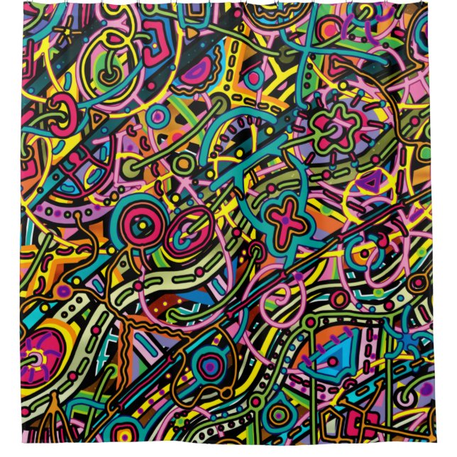 Cortina Para Box Abstração de Toony (Frente)