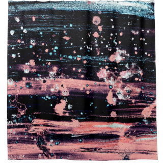 Cortina Para Box Abstract artistic dark grey and pink background wi