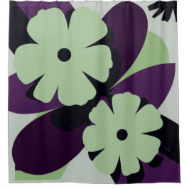 Cortina Para Box Abstract Floral Design