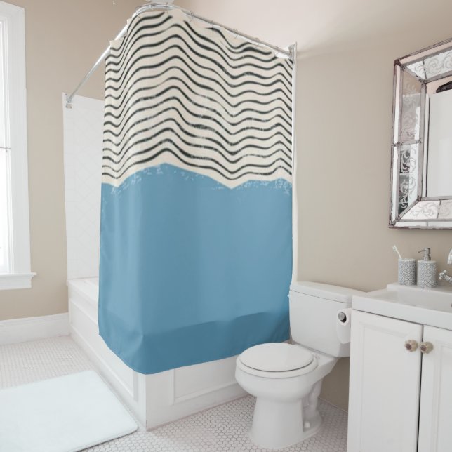 Cortina Para Box Abstract minimalist artistic lines Monogram (In Situ)