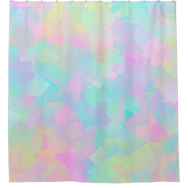 Cortina Para Box Abstract retro pattern of geometric shapes in pink (Frente)