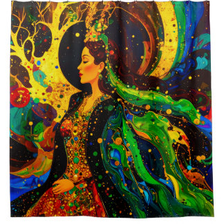 Cortina Para Box abstract woman 002