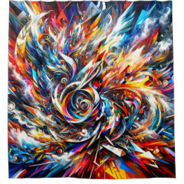 Cortina Para Box Abstrato