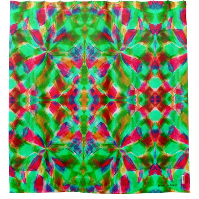 Cortina Para Box Abstrato (Frente)