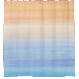 Cortina Para Box Abstrato 50 Laranja Azul