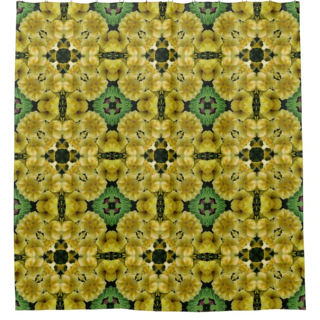 Cortina Para Box Abstrato Art Primrose Flores Natureza (Frente)