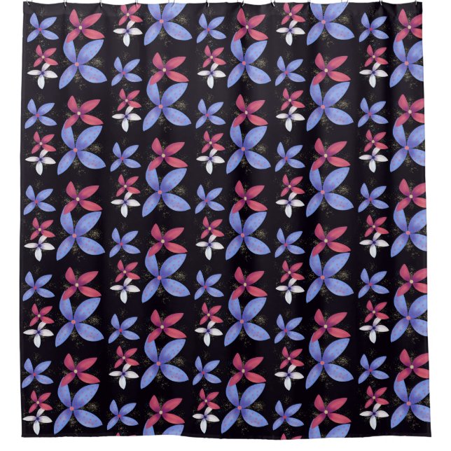 Cortina Para Box Abstrato Blooms (Frente)