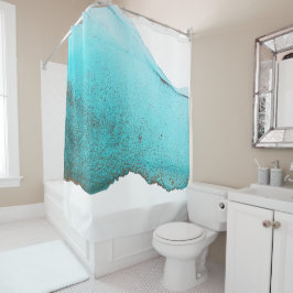 Cortina Para Box Abstrato Branco-preto sofisticado